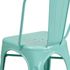 Chaise empilable en métal, intérieur/extérieur, vert menthe (ET-3534-MINT-GG)-5