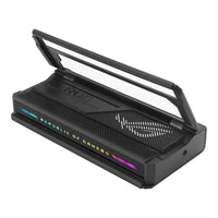 ASUS - Station d'accueil DS300 ROG 7-en-1 Bulwark-Station d'accueil polyvalente 7 en 1 : 1 port HDMI 2.1, 1 port USB-C, 3 ports USB-A prenant en charge des transferts ultra-rapides jusqu'à 10 Gbit/s, Gigabit Ethernet, une prise audio et une alimentation USB jusqu'à 100 W