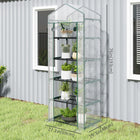 Outsunny 5 Tier Mini Greenhouse - Clear- Suitable for plants, vegetables, fruits, and flower breeding
 