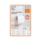 Evry 30W USB-A & USB-C Wall Charger - White-6