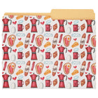 Merangue File Folders - Letter Size - Coffee & Carbs - 3 Pack-13 pt. stock paper