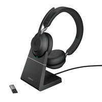 Jabra Evolve2 65 MS USB-A Stereo Headset - Teams-Connect two Bluetooth enabled devices at the same time, including mobile device and computer.