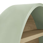 Modway Romy 47" Round Wall Book Shelf - Sage/Natural-8