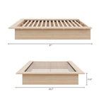 Nexera - Lit plateforme double Malibu en chêne blond naturel-9