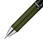 Penel - EnerGel Couleurs Sombres Rétractable Stylo à Encre Gel, (0,7mm) Pointe en Métal, Encre Olive-Noir, 10PC Paque-Doté d’un corps simple et élégant pour un design chic et professionnel.