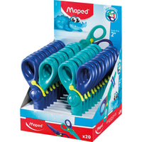 Maped KidiCut 4.75" Spring-Assisted Plastic Safety Scissors - 20 Pack-Maped KidiCut Spring-Assisted Scissors are a great way for young children to learn to cut!