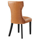Modway Silhouette Dining Vinyl Side Chair - Tan-6
