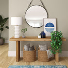 Hudson&Canal Carlin 27" Tall Ceramic Table Lamp with Fabric Shade - Matte White/White-Paired with a white drum fabric shade