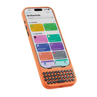 Clicks Keyboard Phone Case for iPhone 16 Pro - Spice-Take action with access to iOS Shortcuts and voice input at the push of a button.