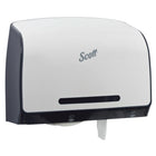 Scott Pro Jumbo Roll (JRT) Coreless Toilet Paper Dispenser (34832) - White-Designed to dispense a 9.38" (diameter) x 3.8" (width) coreless roll, plus a stub roll, for less frequent maintenance