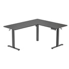Uplite - Bureau debout en Form de L 63 x 55" à double moteur, réglable en hauteur, table d'angle électrique assis-debout - Noir-Le contrôle facile de haut en bas permet un réglage de la hauteur de 28.3" to 46.5", permettant un passage sans effort de la position de travail assise à la position debout.