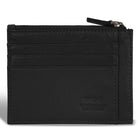Champs - Porte-cartes zippé en cuir Onyx - Marron-Doublure RFID