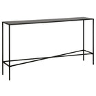 Hudson&Canal - Console Henley 55" de largeur avec plateau en métal - Bronze noirci-Un design industriel pour votre entrée, votre salon, votre bureau et plus encore