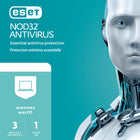 Eset Nod32 Antivirus - 3-User - 1-Year Sleeve - PC/Mac-Antivirus and Antispyware: Provides proactive protection against all types of online and offline threats, including viruses, ransomware, spyware, and phishing attacks