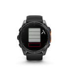 Garmin fēnix 8 - AMOLED Outdoor Recreation/Adventure Watches - 51 mm - Slate Gray with Black Silicone Band-7