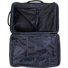 CHAMPS Onyx Carry-on Backpack - Black-Padded 17" laptop and tablet sleeve with compression strap closure
