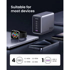 UGREEN Nexode 300W 5-Port GaN USB-C/USB-A PD Desktop Charger-Overall Dimensions: 16.57"H x 5"W x 4.25"D
