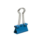 JAM Paper Colourful Binder Clips - Small - 3/4" - Blue - 25 Pack-Size: .75 inch (19mm) | Easily spring back into shape when removed