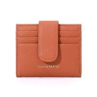Champs Iconic Snap Cardholder - Tan-RFID Blocking Card Holder