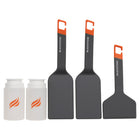Blackstone Camping Series 5-Piece Accessory Kit-Includes spatulas (Qty. 2), griddle scraper (Qty. 1), and 8 oz. squeeze bottles (Qty. 2)
