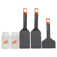 Blackstone Camping Series 5-Piece Accessory Kit-Includes spatulas (Qty. 2), griddle scraper (Qty. 1), and 8 oz. squeeze bottles (Qty. 2)