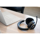 Kensington H3000 Bluetooth Over-Ear Headset-Pro Noise Cancellation, Productivity, and Safety Features: Passive noise cancellation (PNC) technology allows you to stay focused by blocking out surrounding noise. Convenient flip-to-mute boom microphone supports quick muting needs. Built-in hearing protection shields your ears from sounds above 100dBA