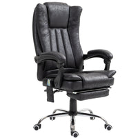 Vinsetto Executive Massage Office Chair with 6-Point Vibration - Black-Six vibration massage points on back, lumbar, thigh
