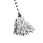 Globe Commercial Products 12 oz Synthetic Yacht Mop - 54" Handle - White-Great for janitorial, retail, food service, recreational and general quick clean-up, yacht mops can also be used with buckets and wringers