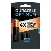 Duracell Optimum AA Batteries - 8 Pack-Formulated with 4x Power Boost Ingredients: Duracell Optimum AA batteries contain 4X of Duracell’s patented POWER BOOST Ingredients vs Coppertop AA