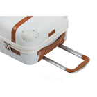 Champs Vintage 2-Piece Hardside Luggage Set - 4-Wheeled & Expandable - Ivory-ABS Material