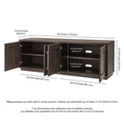 Hudson&Canal Tillman TV Stand for TV's up to 75" - Alder Brown-8