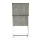 Manhattan Comfort Element 19.68" Modern Velvet Upholstered Dining Chair - Steel - Set of 2-26.26" L x 23" W x 41.54" H