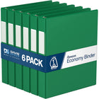 Davis Group Super économie, Reliure à anneaux en “D” inclinés 1 po, paquet de 6 – Vert-3 Reliure À Anneaux