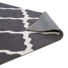 Modway Marja Moroccan Trellis Area Rug - 5 ft W x 8 ft L - Charcoal/Ivory-Stain Resistant / Easy To Clean