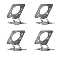 Uncaged Ergonomics RISE Swivel Adjustable Laptop Stand Office Bundle - Silver - 4 Pack-Rise Swivel Adjustable Laptop Desk Stand 2.0 holds laptops in an ergonomic friendly position.