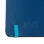 JAM Paper Hardcover Small Journal Notebook With Elastic - 100 Lined Sheets - 3 3/4" x 5 5/8" - Blue-6