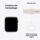 Apple - Watch SE 3 - 44 mm - GPS - Boîtier en aluminum Comète avec Bracelet Sport Comète - P / M-9
