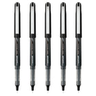 uni-ball Vision Needle Rollerball Pens - 0.5mm - Black - 5 Pack-Ink Color: Black
