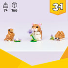 LEGO Creator Cute Hamster with a Flower-Play out fun stories with 3 different cute toys: a hamster, hedgehog or eagle