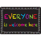 Ashley Productions Smart Poly Welcome Mat with Slip Resistant Backing - 15.5" x 23.5" - Chalk Loops Everyone Welcome - 2 Pack-Brighten up your classroom with a burst of colour and creativity, while providing a comfortable and inviting space for students to gather and learn.