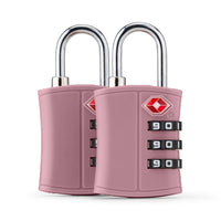 Bugatti 2-Piece TSA Dial Lock Set - Durable ABS - Pink-Made of Durable ABS