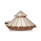 EWA Eco-Wood-Art - Kit de construction STEM en bois 3D du char Da Vinci - Lot de 363-Modèle STEM 3D écologique à assembler et personnaliser à l'école ou à la maison