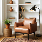 Zuo Sekil Accent Chair - Brown-Chair Weight Capacity: Supports up to 250 lb