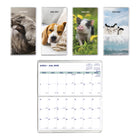 Blueline 18 Months Monthly Pocket Planner - July 2026 to Dec 2027 - 6 1/2" H x 3 1/2" W - Animals - Bilingual-18 Months, July to December