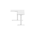 Motionwise - Bureau électrique assis-debout de la série M4 EXEC2 Motionwise, 63 po x 40 po, en forme de L pour Motionwise - Bureau - Blanc-Précision à double moteur : Doté d’un puissant système à double moteur pour des ajustements de hauteur plus fluides, rapides et silencieux (28 po à 48 po), améliorant le confort et l’efficacité.