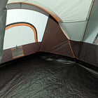 Outsunny 5-6 Person Outdoor Camping Tent with Lighting Hook, Carrying Bag - Grey/Black-Hook in the top for camping light