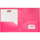 JAM Paper - Dossiers POP en plastique à deux pochettes pour l'école - couleurs tendance assorties - Paquet de 6-Quantité : 6 dossiers par paquet | Un pour chaque sujet et projet