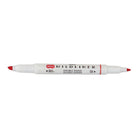 Zebra Mildliner Double Ended Pen-Style Highlighter - Mild Red-Mild water resistant ink is translucent and excellent for layering