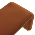 Modway - Koda Performance Velvet Banc long de la chute d’eau - Rouille en laiton-8