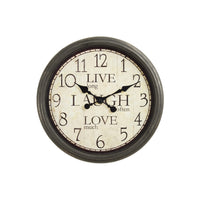 Monarch Specialties - Horloge - 16 po Rond - Horloge Murale - Brun Antique - Transitionnel-Cette horloge murale ronde de 16 pouces, simple et tendance, est dotée d'un cadre en plastique durable de couleur marron antique et constitue un ajout élégant à tout décor intérieur
